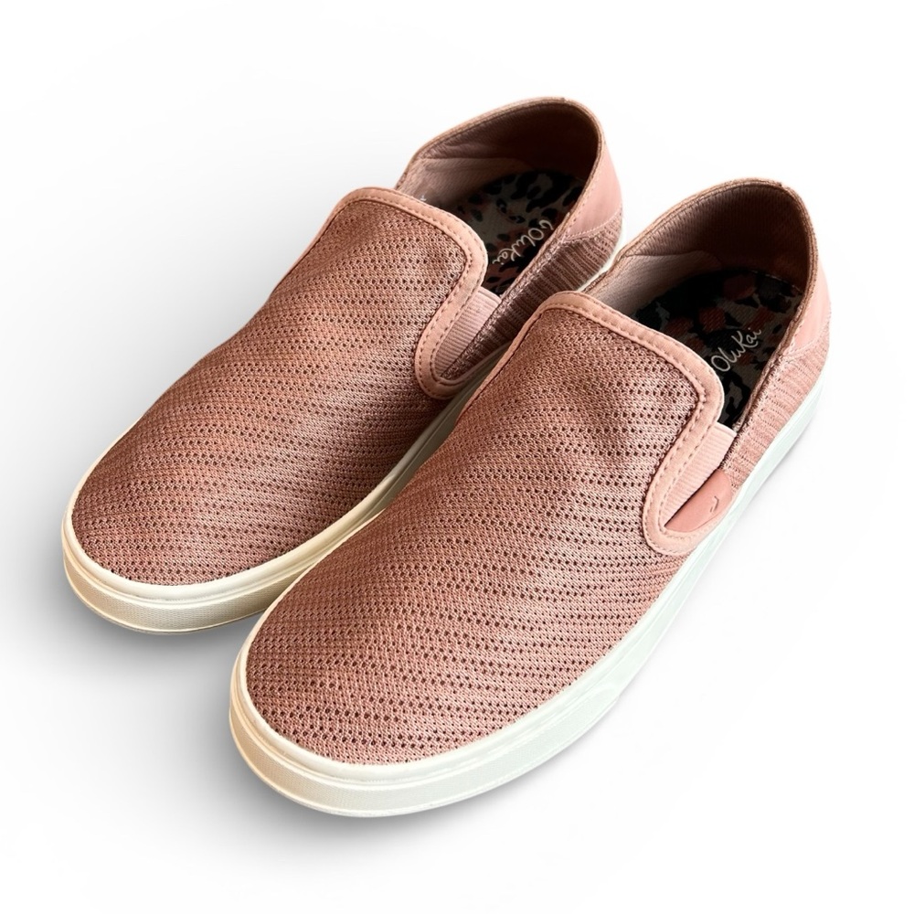 Olukai Pehuea Slip-on Sneaker Cork Women’s Size 8 Pink Mauve